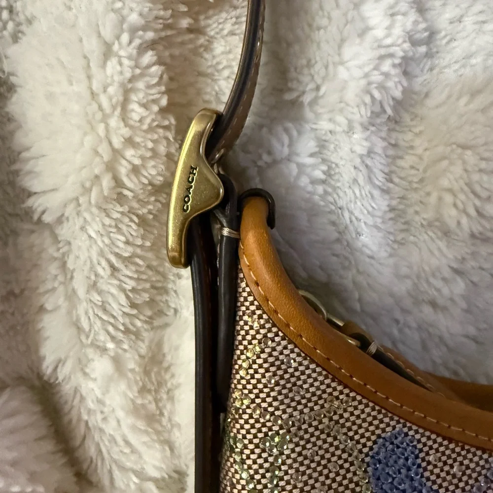 Coach Rainbow Candy Crystal Hamptons Hobo Bag - Picture 10 of 16